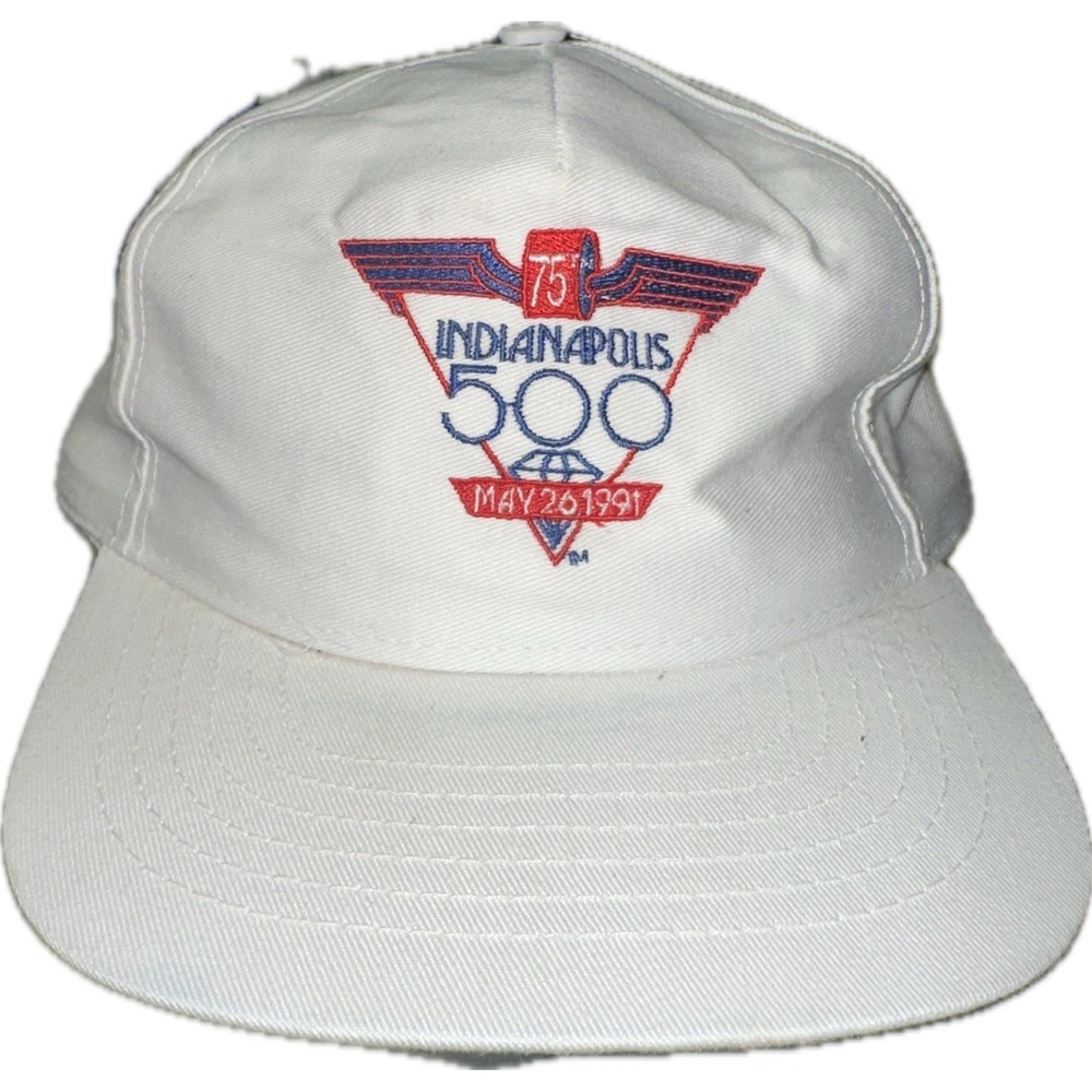 Players Vintage 1991 Indianapolis Indy 500 Snapback Cap Hat 75th Anniversary